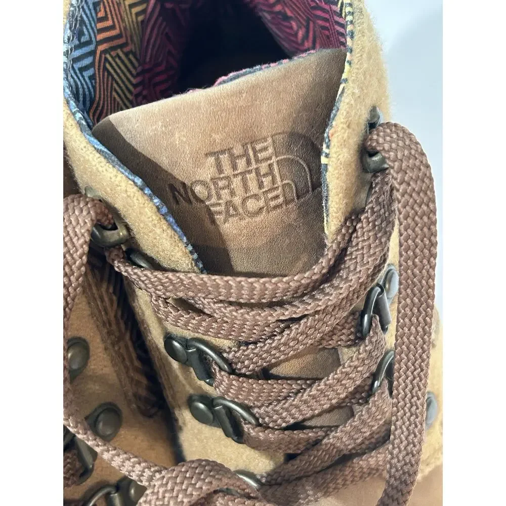 Tha North Face Ankle Boots Size 6.5 Brown Suede